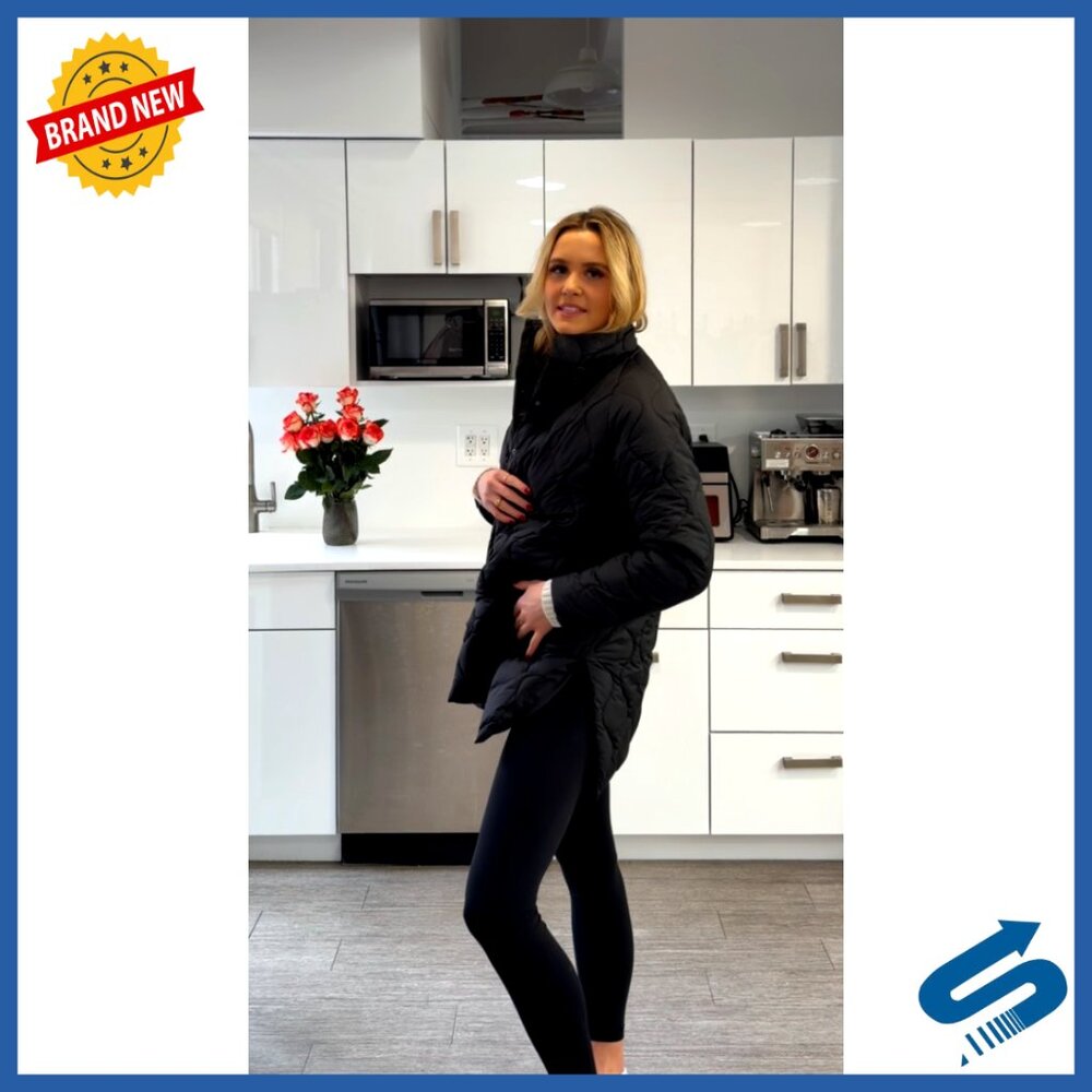 Oversized Quilted Down Jacket Lightweight Puffer … - image 6